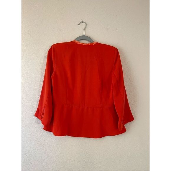 Cabi red wrap‎ front blazer size 6 - Picture 2 of 5